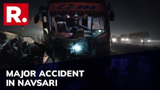 Accident In Gujarat’s Navsari Highway; 9 Feared Dead, 11 Critical