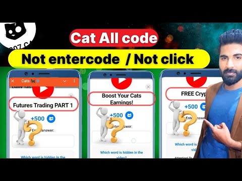 Cats enter answer problem | Boost your cats earnings | Cats free crypto | Cats video code #aqibntv