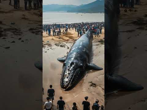 Rip black Whale fish #natureocean #whalefish