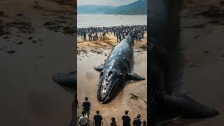 Rip black Whale fish #natureocean #whalefish