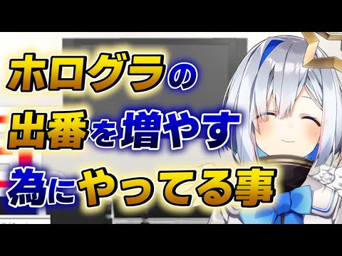 【天音かなた】ホログラ出演率を上げるために密かに努力してる天使【ホロライブ切り抜き】