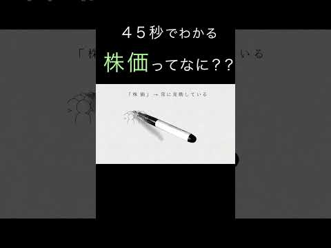 45秒でわかる「株価」ってなに？（アニメで学ぶ株式投資）　#shorts