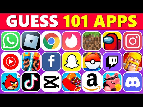 Guess the App Logo in 3 Seconds ⏱️ 101 Popular App Logos Challenge 📱(2024 Apps)