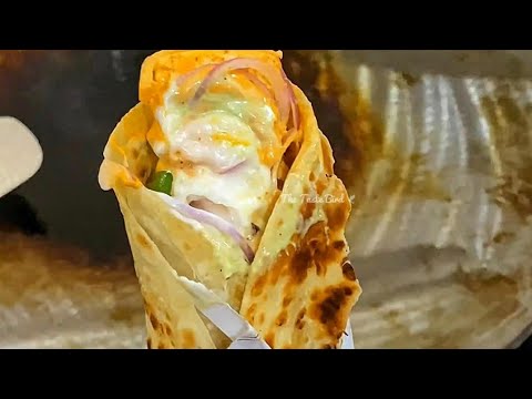 restaurant Style Paneer ❤️ Tikka masala Roll #Short Video 🤤