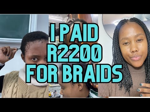 Life in China: Black girl getting braids in China| I paid R2000 for braids