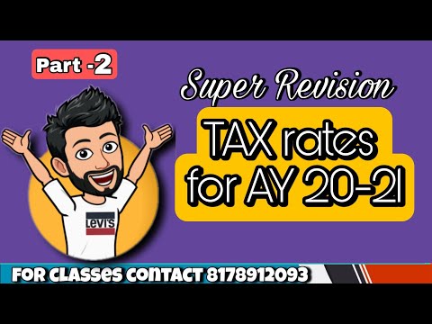 Income Tax Super Revision | L4 Tax Rates - Marginal Relief | CA inter , CMA inter July / Aug 2021