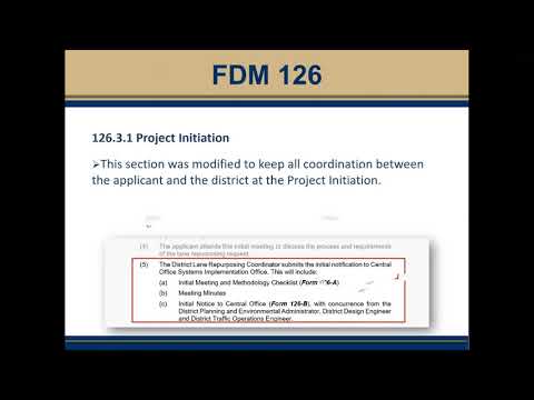 2021 Updates to FDM 126