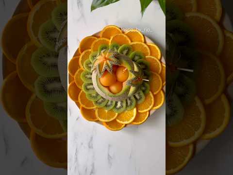 Fruit platter Ideas 🍊 Fruit Board Inspiration✨Fruits garnish ideas✨#shorts