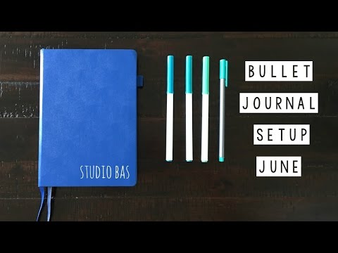 Bullet Journal Setup - June Plan With Me