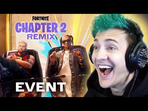 Ninja Reacts to Chapter 2 Remix Event