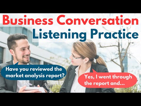 Business English Conversation Listening Practice for Various Situations