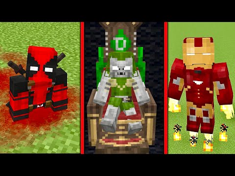 Marvel addon in Minecraft