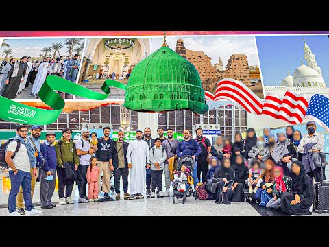 Group from USA 🇺🇸 & Canada 🇺🇸 Arrival in Madina 🇸🇦 🛬 First day of Zyaraat 🤍