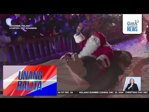 Santa Claus, umalis na ng Artic Circle para maghatid ng mga regalo sa bata sa... | Unang Hirit