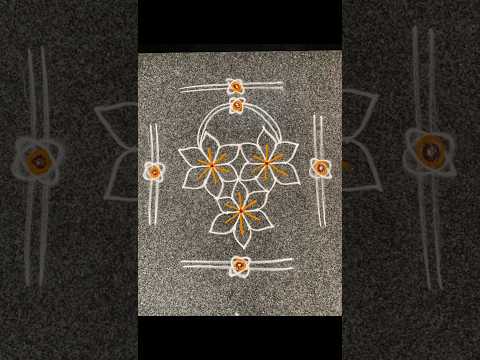 Easy Muggu #easyrangoli #rangoli #rangolidesigns #muggulu #telugu #hyderabad #design #beautiful ....