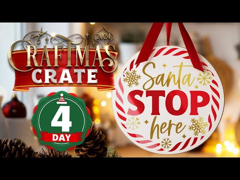 Cricut Christmas Sign Tutorial | Craftmas Crate Day 4