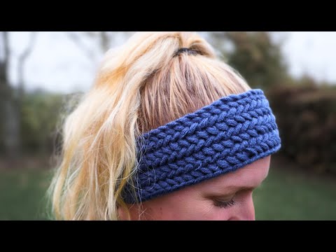 The Herringbone Headband | EASY Crochet Headband Tutorial