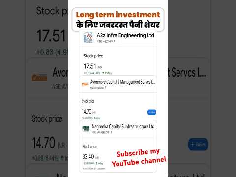 Long term investment के लिए जबरदस्त पेनी शेयर्स।।