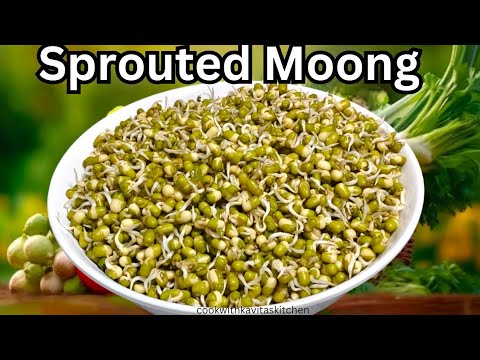 How to Sprout Green Moong at Home | Healthy Mung Sprouts | Sprouts storage | Sprouted Moong