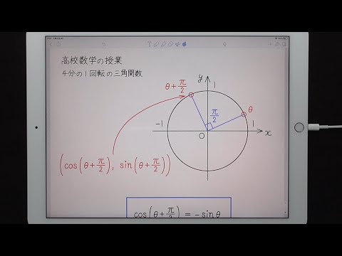 ４分の１回転の三角関数（１） 【高校数学の授業】