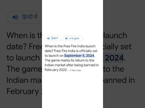 Big News 😲 Free Fire Lonch Date in Google 👀 #freefire #royalxgaming #video  #freefireindia #india