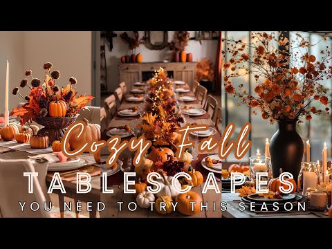 🍂Seasonal Elegance: COZY FALL TABLESCAPE Ideas You NEED to Try This Season | Easy & Affordable DIY 🎃