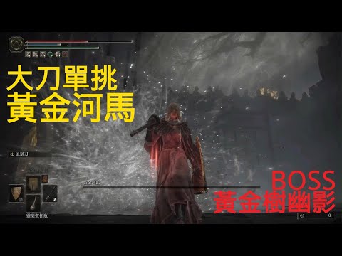 大刀單挑黃金河馬-黃金樹幽影BOSS戰(艾爾登法環DLC)Golden Hippopotamus BOSS SOLO FIGHT - ELDEN RING DLC