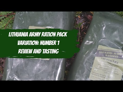 Lithuania/Lithuanian Army Ration Pack | Variation Number 1 | Review And Tasting | MRE |