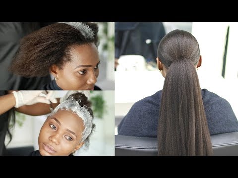 Transforming Her DAMAGED Relaxed Hair... Don't Relax Your Hair At Home | Protective Styling