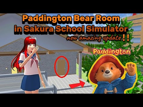 Paddington Bear Room غرفة بادينغتون للدب Sakura School Simulator