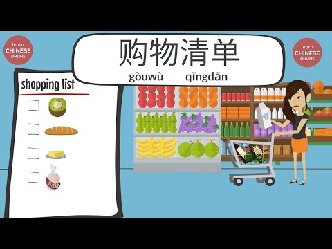 Supermarket Vocabulary in Chinese | Learn Chinese Online 在线学习中文 | Chinese Listening & Speaking