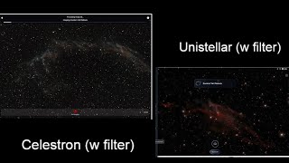 Celestron Origin (w filter) and Unistellar (w filter)