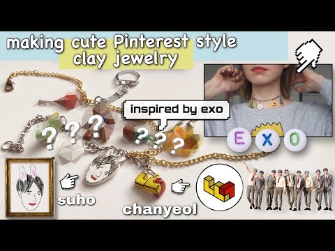 making cute exo themed jewelry because Pinterest