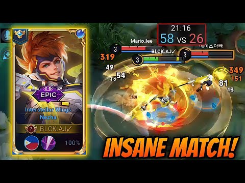 NEZHA TANK BUILD JUNGLE!? - INSANE MATCH, NEVER STOP TEAM FIGHTS! - HONOR OF KINGS