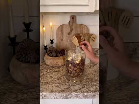 Glowing Pinecone Centerpiece Decor