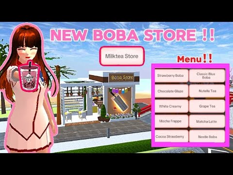 New Boba Store متجر بوبا الجديد Sakura School Simulator