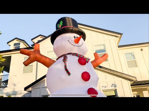 The Famous GIGANTIC Amazon 15 Foot Tall Frosty The Snowman | Inflatable Blow Up Review