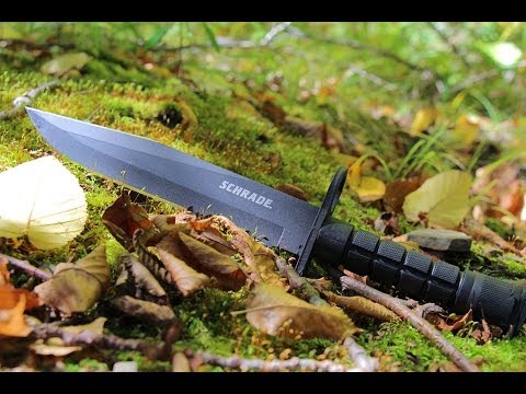 NEW! Schrade M16 / AR-15 Double-Edged M-9 Bayonet Survival Knife - SCHF6B - Best M16 Bayonet Knife