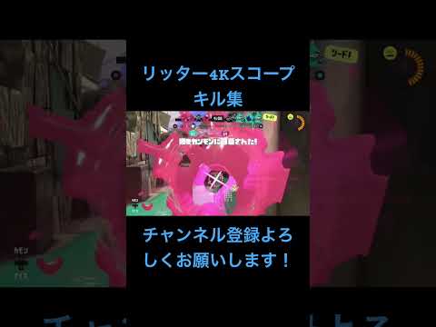 スプラトゥーン3リッター4Kスコープキル集音ハメ#スプラトゥーン3#リッター4kスコープ #HACK#shorts