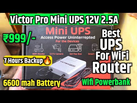 Victor Pro Wifi Ups unboxing and review. Best WiFi UPS. best WiFi powerbank. Victor Pro Mini UPS