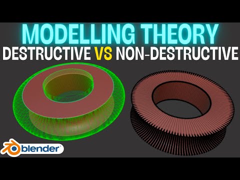 Modelling Theory - Destructive vs Non-Destructive in Blender