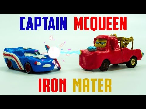 Captain McQueen VS Iron Mater New Found Power! Claymation