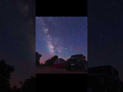 Camping under the stars in #Utah. Have you seen the Milky Way? #shortvideo #shortsfeed #ytshorts