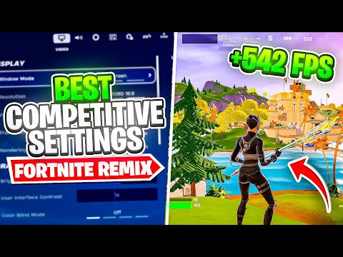 BEST Competitive Settings in Fortnite Chapter 2 Remix! ✅ (INSANE FPS Boost & 0 Input Delay!)