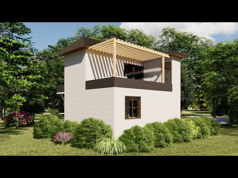 Shipping Container House 39.5 m2 (3 x 20ft) w/ Cozy Roof Top Patio