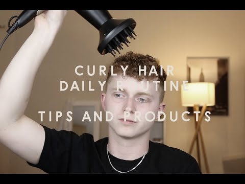 Mens Daily Curly Hair Routine - Tips and Products for frizzy hair