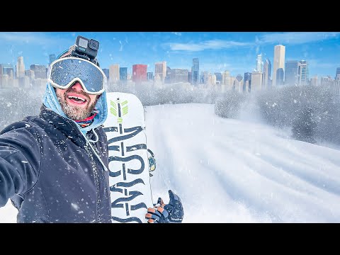 Chicago had its FIRST SNOW DAY and I Went Snowboarding