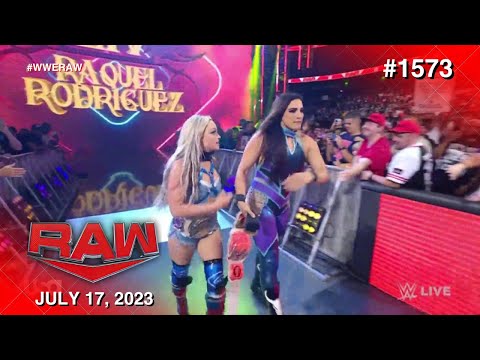 Liv Morgan & Raquel Rodriguez entrance as Women's Tag Team Champions: WWE Raw, July 17, 2023