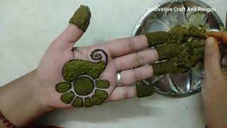 Gorintaku + Cone Outline Design | How To Draw Gorintaku Design On Hand | Gorintaku Designs |#mehndi