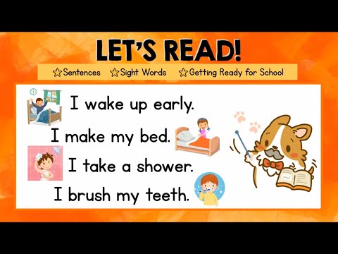 Reading for Grade 1 | Sight Words | Getting Ready for School | Action Words